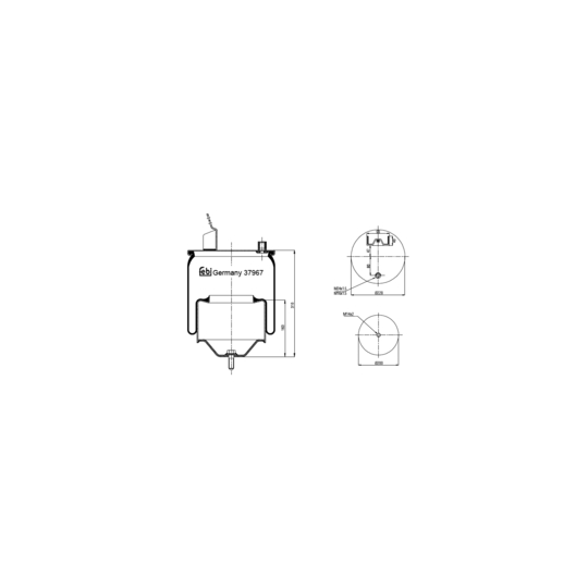 37967 - Boot, air suspension 