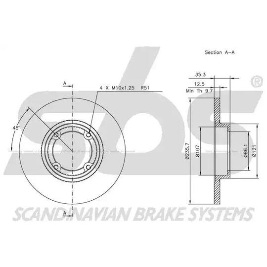 1815205001 - Bromsskiva 