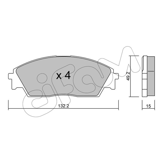 822-236-0 - Brake Pad Set, disc brake 