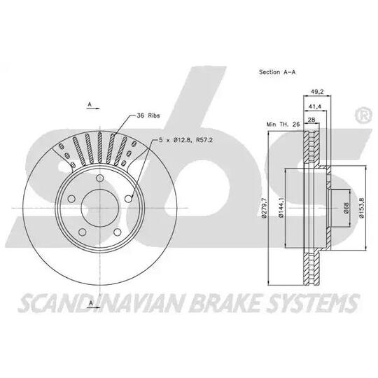 1815202256 - Brake Disc 