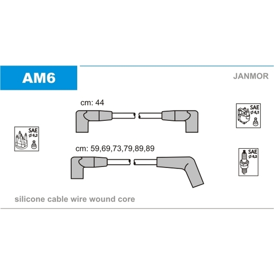 AM6 - Tändkabelsats 