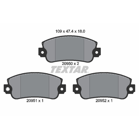2095006 - Brake Pad Set, disc brake 