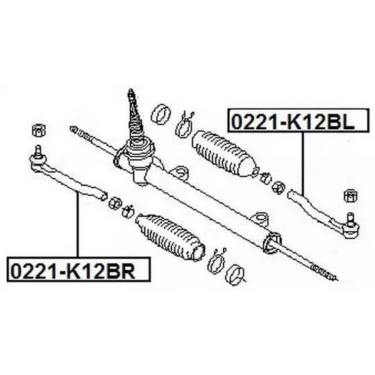 0221-K12BL - Tie rod end 
