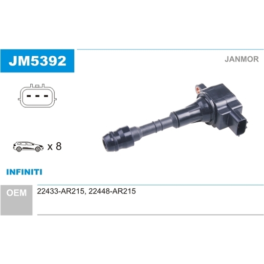JM5392 - Ignition coil 