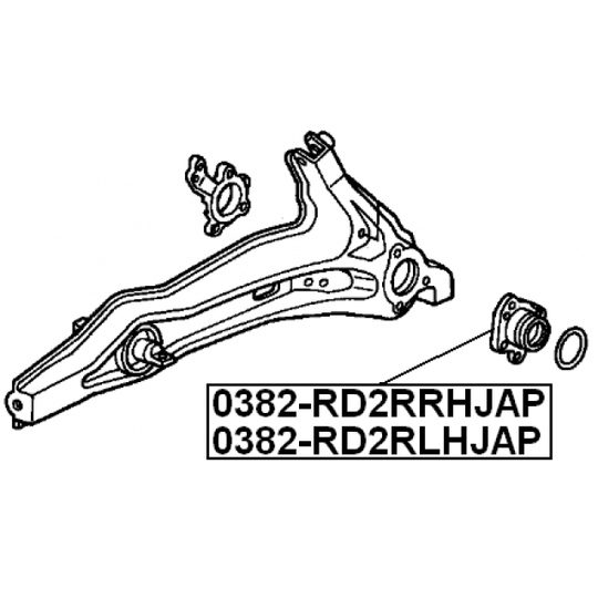 0382-RD2RRHJAP - Wheel hub 