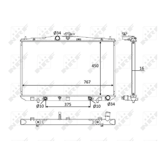 58610 - Radiaator, mootorijahutus 