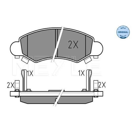 025 232 5316/W - Brake Pad Set, disc brake 