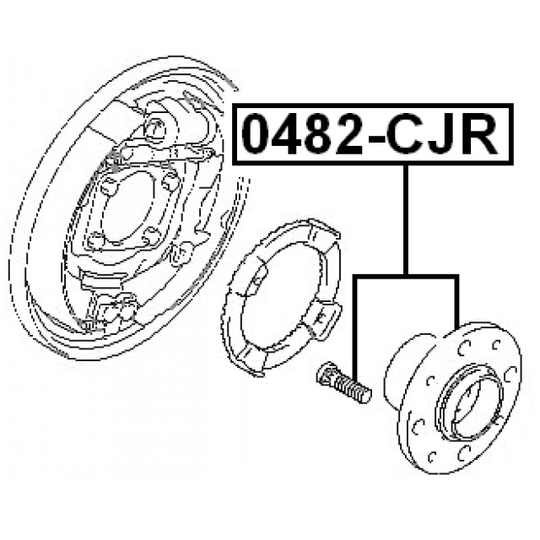 0482-CJR - Wheel hub 