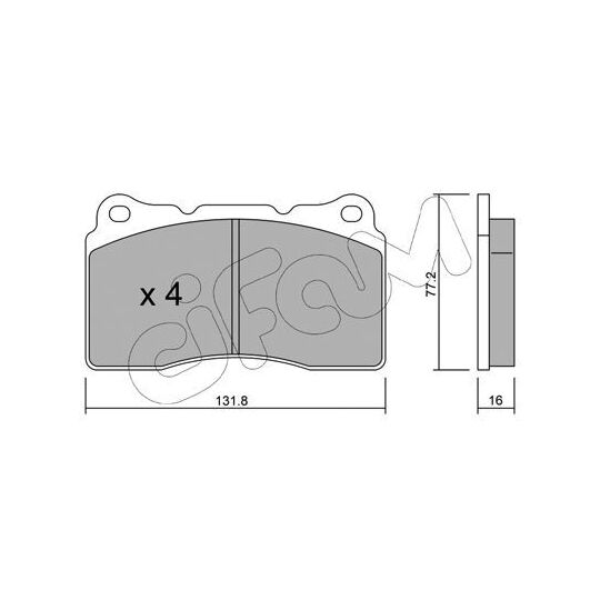 822-288-1 - Brake Pad Set, disc brake 