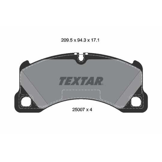 2500701 - Brake Pad Set, disc brake 