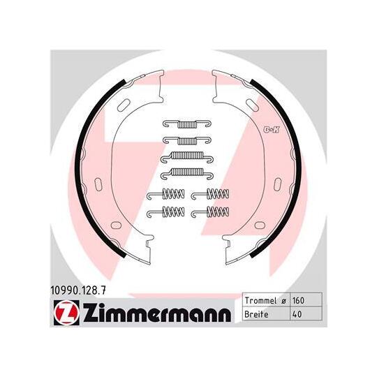 10990.128.7 - Brake Shoe Set, parking brake 