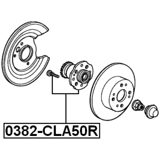 0382-CLA50R - Wheel hub 