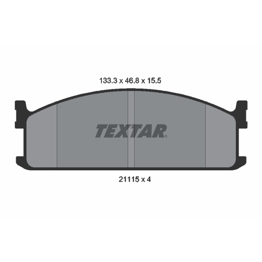 2111501 - Brake Pad Set, disc brake 