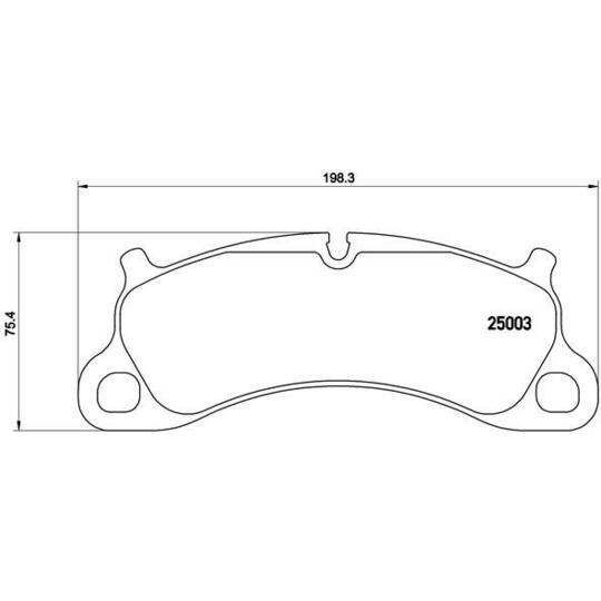 P 65 025 - Brake Pad Set, disc brake 