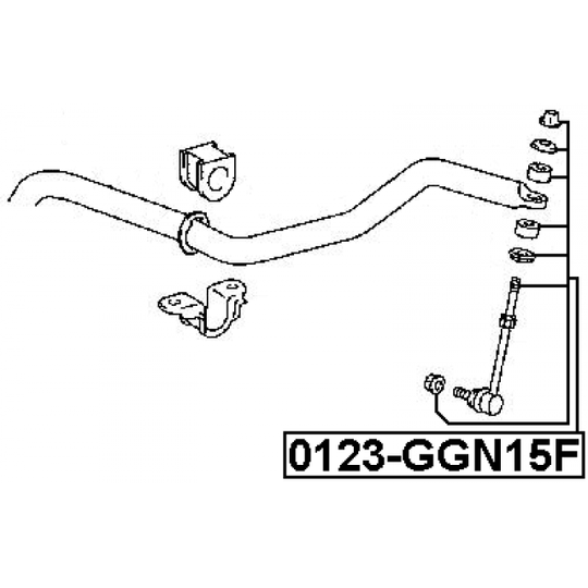 0123-GGN15F - Rod/Strut, stabiliser 