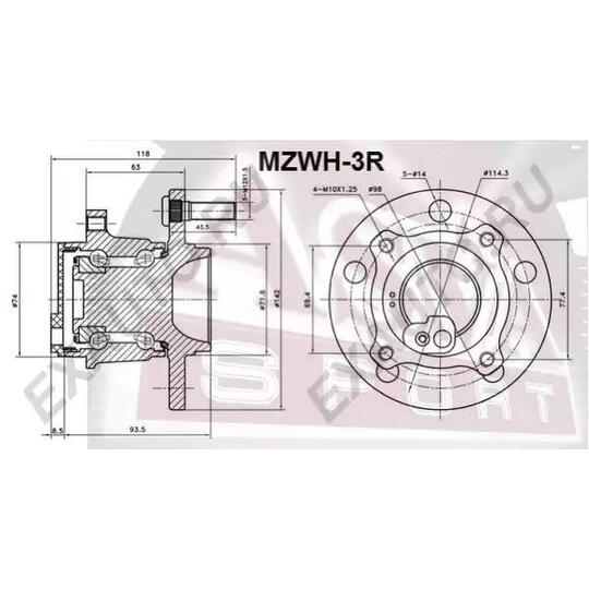 MZWH-3R - Wheel hub 