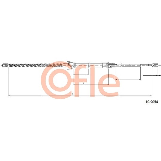 10.9054 - Cable, parking brake 