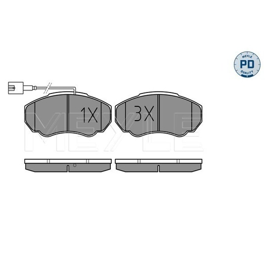 025 239 1719/PD - Piduriklotsi komplekt, ketaspidur 