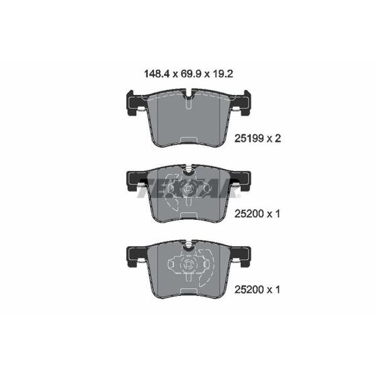 2519901 - Brake Pad Set, disc brake 