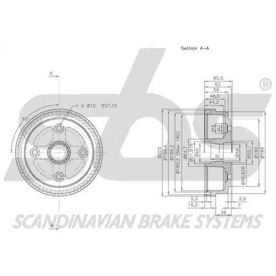 1825255205 - Brake Drum 