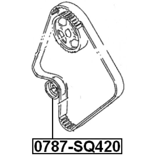 0787-SQ420 - Tensioner Pulley, timing belt 
