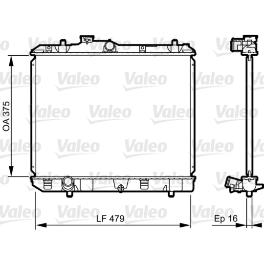 735383 - Radiaator, mootorijahutus 