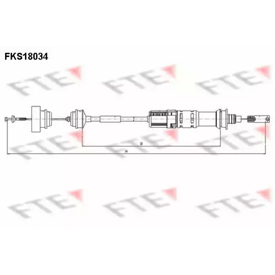 FKS18034 - Clutch Cable 