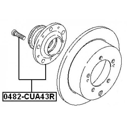 0482-CUA43R - Wheel hub 