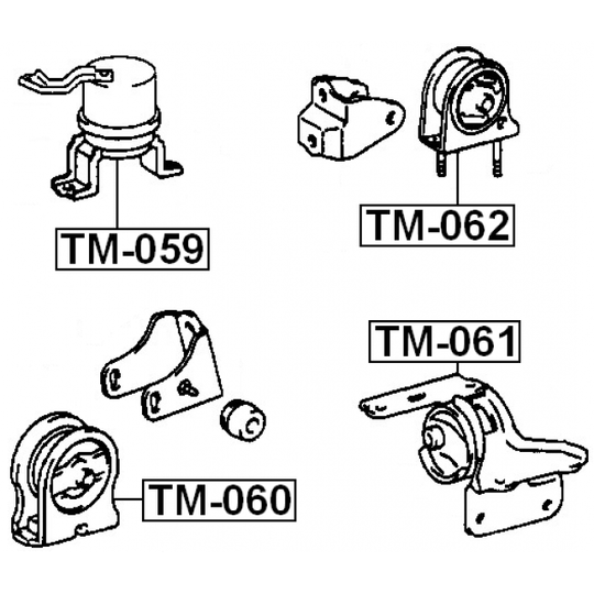 TM-062 - Moottorin tuki 