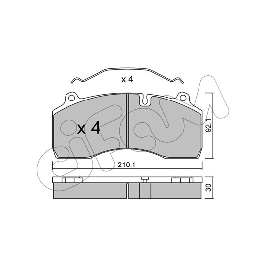822-807-0 - Brake Pad Set, disc brake 