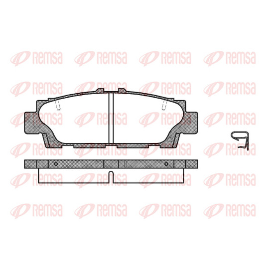 0376.00 - Brake Pad Set, disc brake 