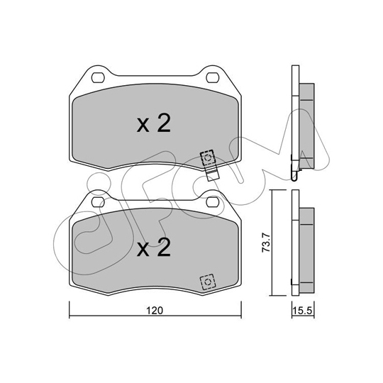 822-738-0 - Brake Pad Set, disc brake 