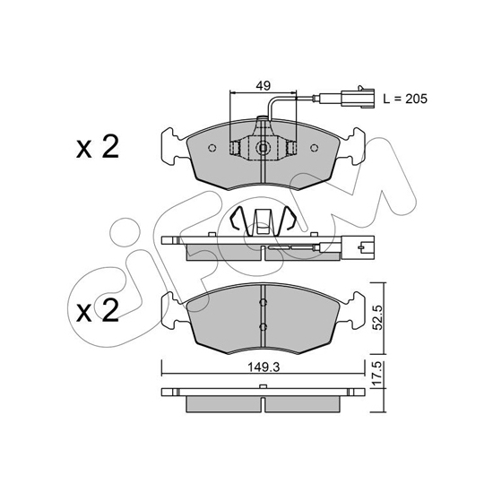 822-274-4 - Brake Pad Set, disc brake 