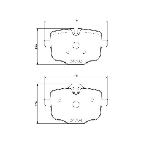 MDB3763 - Brake Pad Set, disc brake 