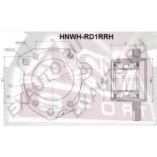 HNWH-RD1RRH - Wheel hub 