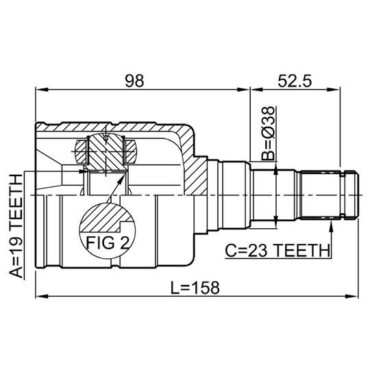 0111-1SZFE - Joint, drive shaft 