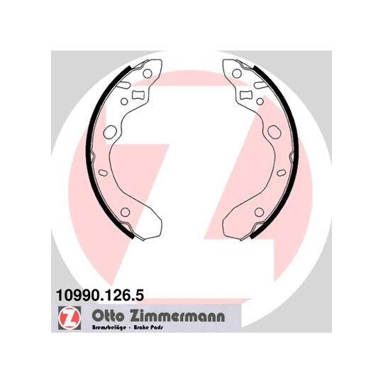 10990.126.5 - Brake Shoe Set 