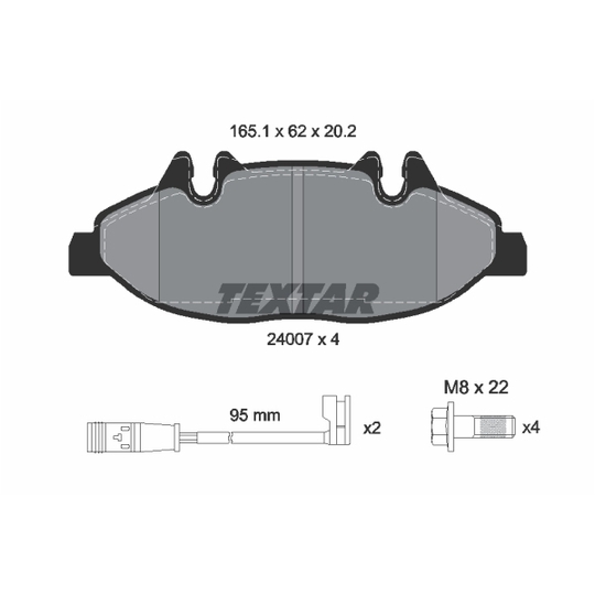 2400701 - Brake Pad Set, disc brake 