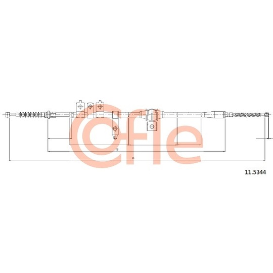 11.5344 - Cable, parking brake 