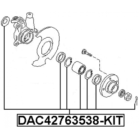 DAC42763538-KIT - Hjullagerssats 