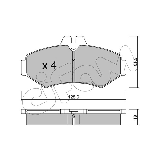 822-572-0 - Brake Pad Set, disc brake 