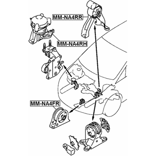 MM-NA4FR - Engine Mounting 