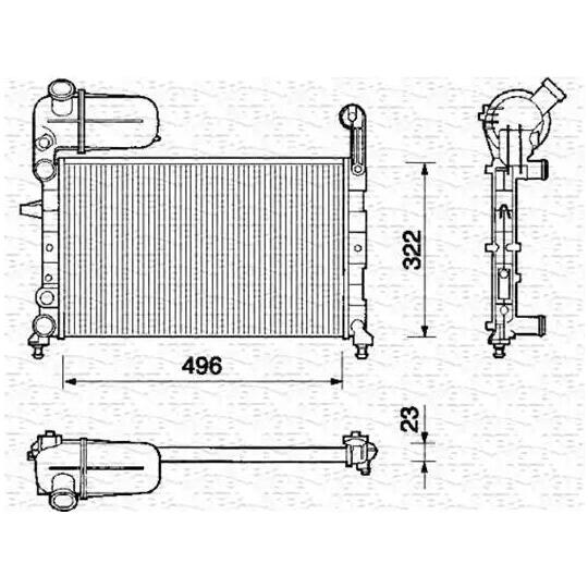 350213105000 - Radiator, engine cooling 