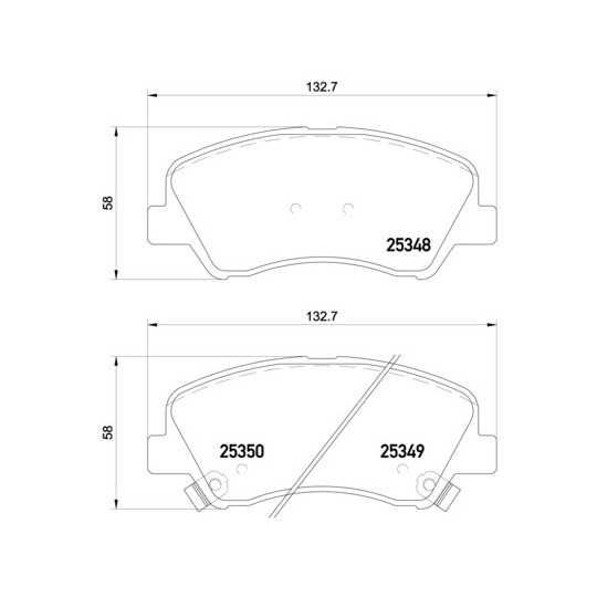 P 18 025 - Brake Pad Set, disc brake 