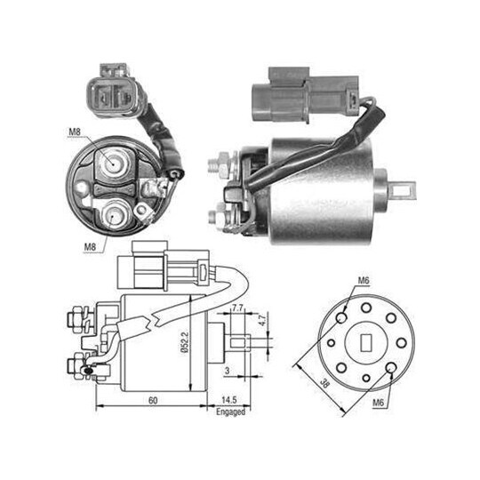 940113050399 - Solenoid Switch, starter 