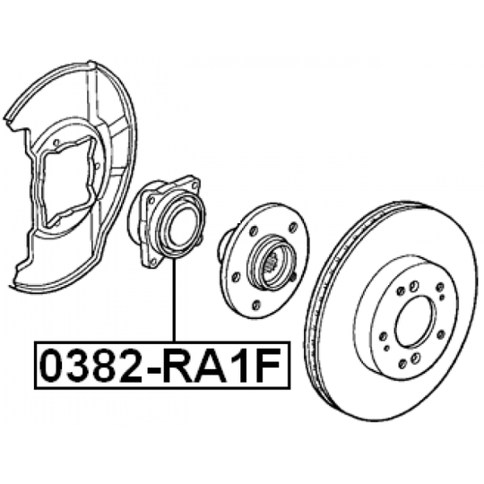 0382-RA1F - Wheel hub 
