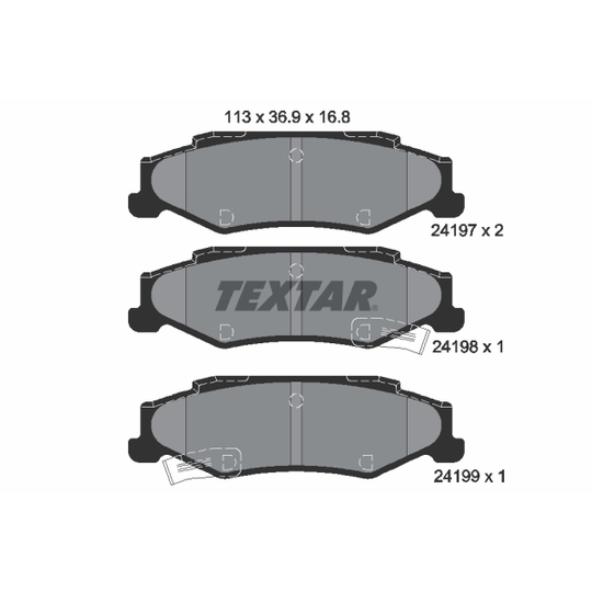 2419701 - Brake Pad Set, disc brake 