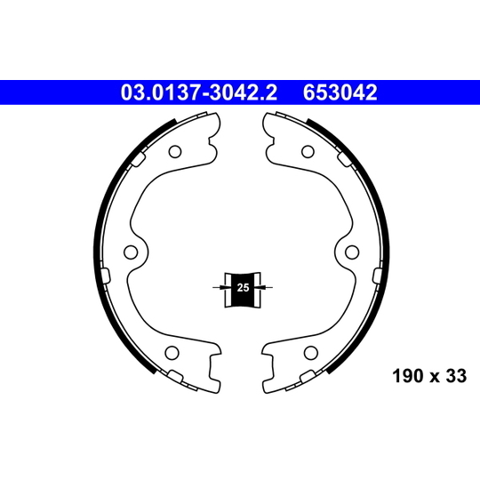 03.0137-3042.2 - Piduriklotside komplekt, seisupidur 