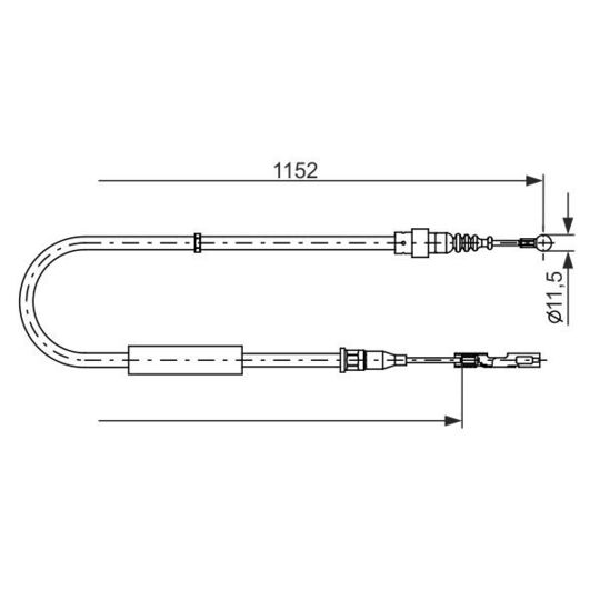 1 987 482 310 - Cable, parking brake 