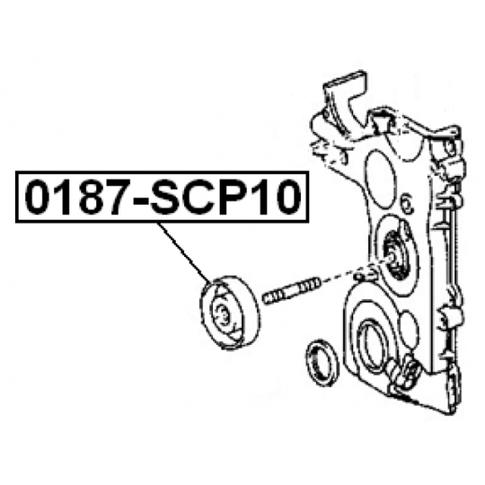 0187-SCP10 - Spännrulle, aggregatrem 